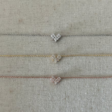 Load image into Gallery viewer, [3rd restock] O&#39;HARA 3-TIER DUAL FLORAL BOUQUET NECKLACE IN SILVER (S925)
