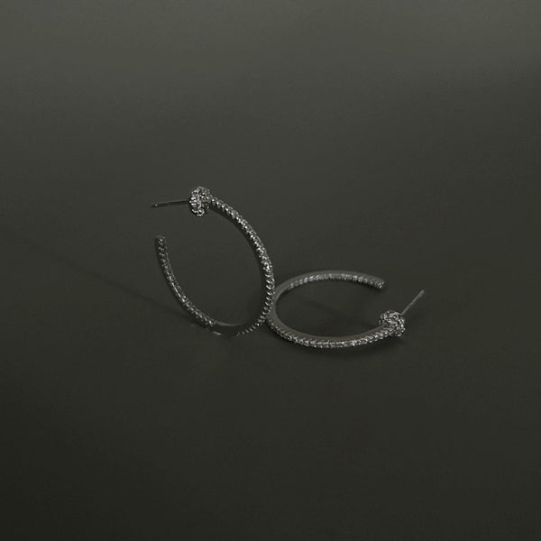 ELOISE EARRINGS IN SILVER (WHITE TOPAZ)